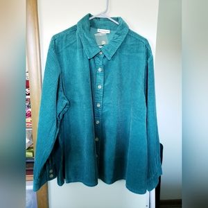 2X NorthStyle corduroy shirt in Evergreen